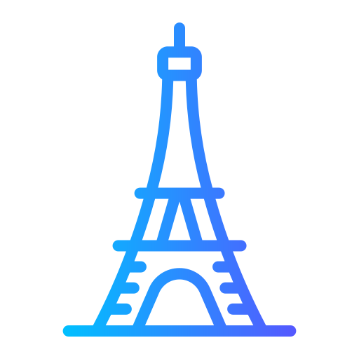 Eiffel tower Generic Gradient icon