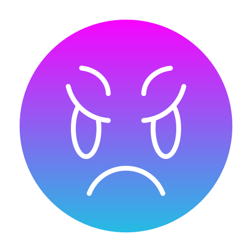 Scowl - free icon