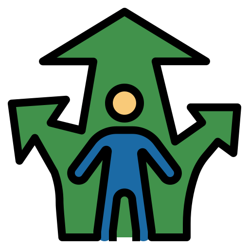 elección de carrera icono gratis