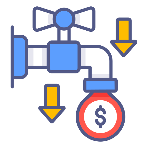 flujo de dinero icono gratis