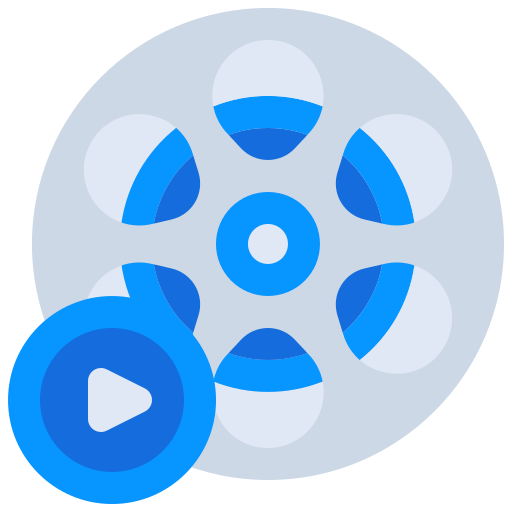 carrete de película icono gratis