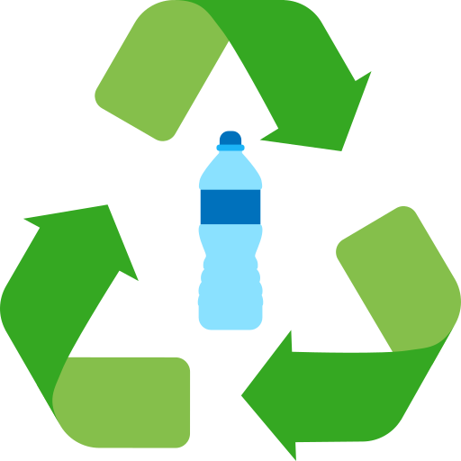 reciclar plastico icono gratis