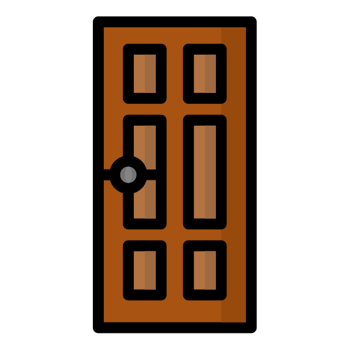 Door Generic Outline Color icon