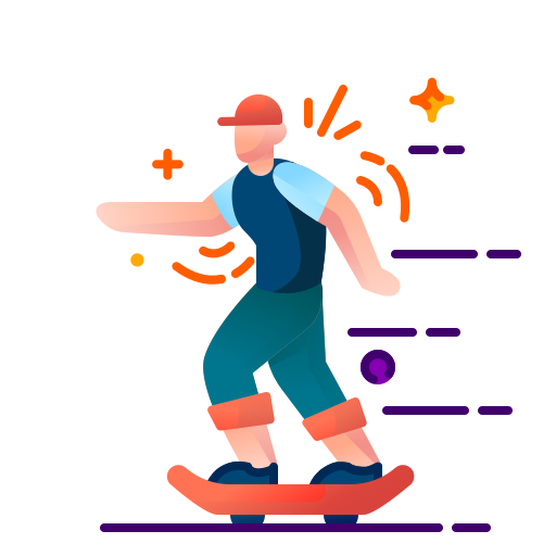 Skate board Generic Flat Gradient icon