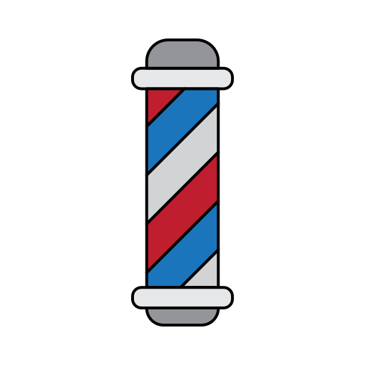 poste de barbero icono gratis