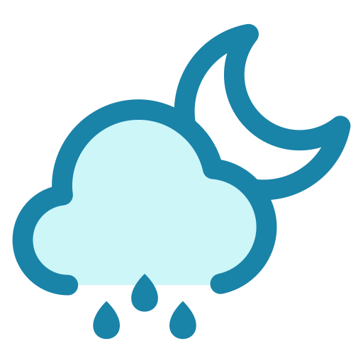 Rainy night - Free weather icons