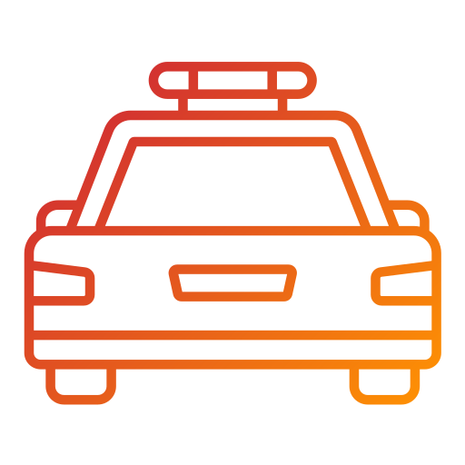 coche de policía icono gratis