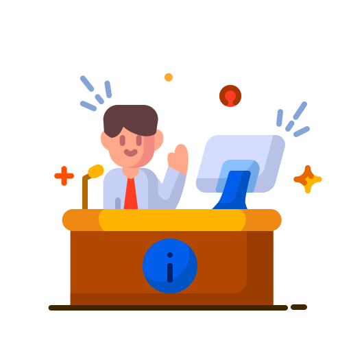 recepcionista icono gratis