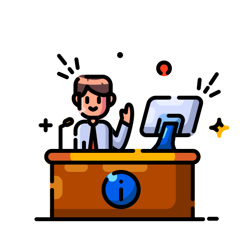 recepcionista icono gratis