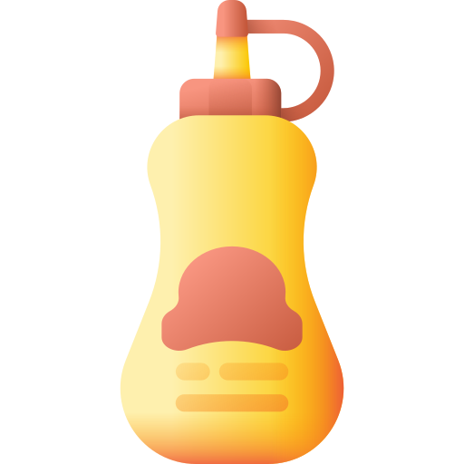 Sauce bottle 3D Color icon