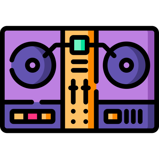 Disc Jockey Free music icons