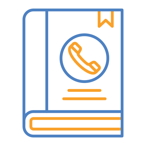 directorio telefónico icono gratis