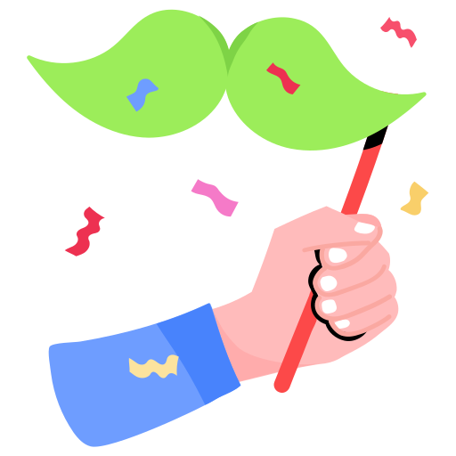 Mustache free sticker Mustache free sticker