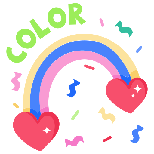 Rainbow free sticker