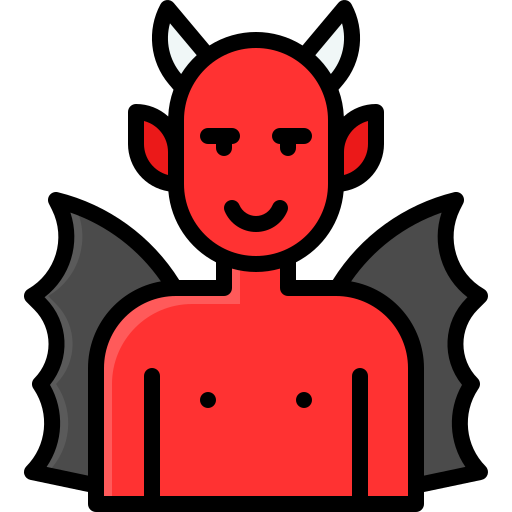 Devil Generic Outline Color icon