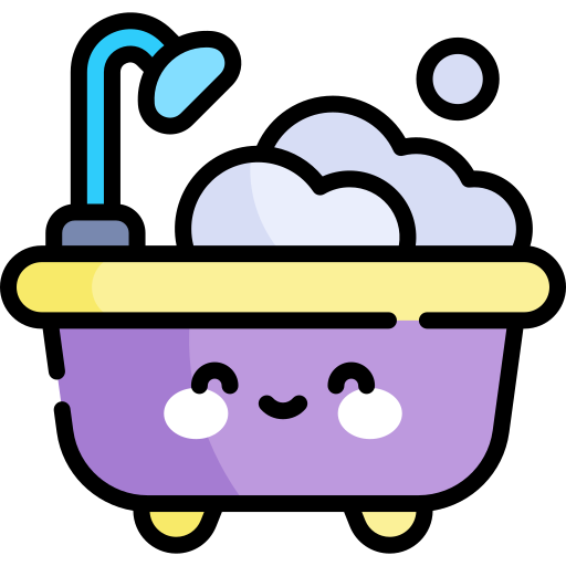 Bath Kawaii Lineal color icon