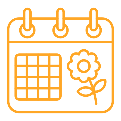 calendario de primavera icono gratis