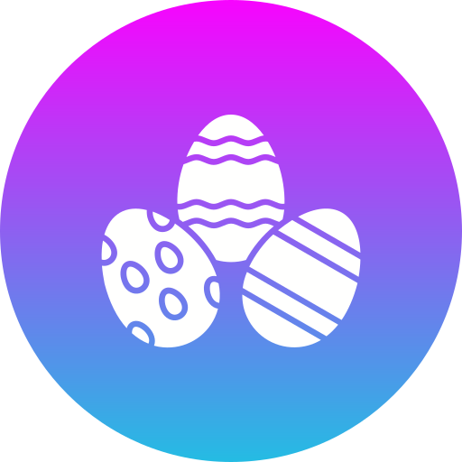 huevo de pascua icono gratis