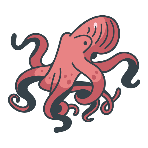 Octopus Generic Outline Color Icon