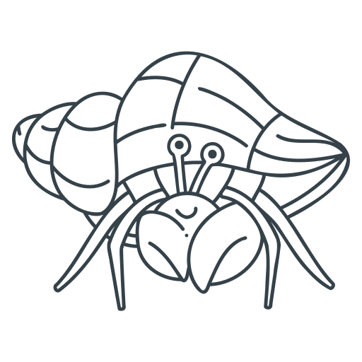 hermit crab clip art