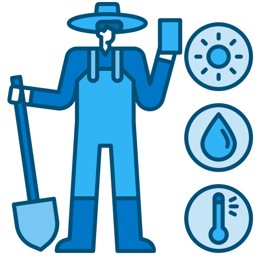 Farmer Generic Blue Icon