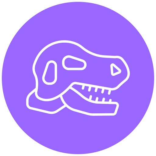 cráneo de dinosaurio icono gratis