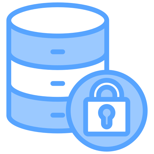 seguridad de la base de datos icono gratis