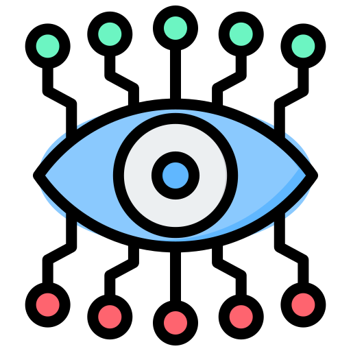 Contact lens Generic Outline Color icon