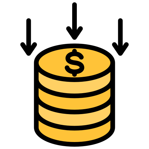 reduce cost icon