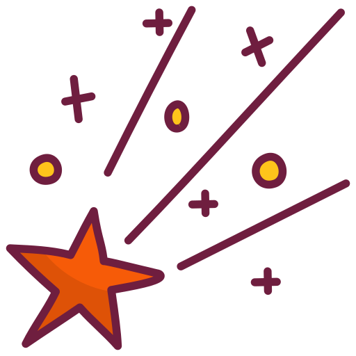 Shooting star free icon