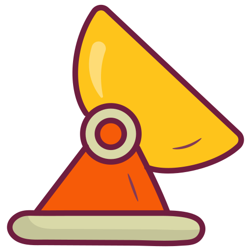 Parabolic antenna free icon