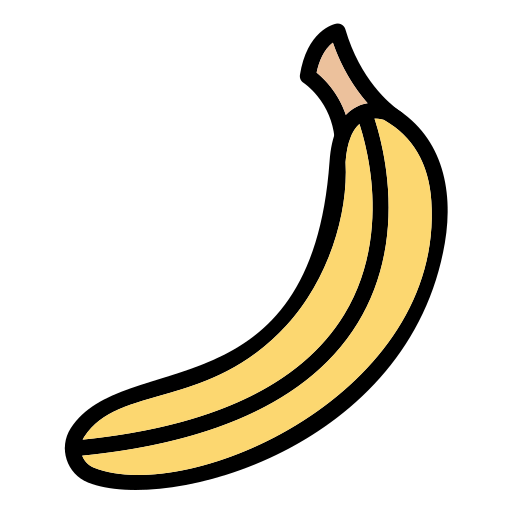 Banana Generic Outline Color icon