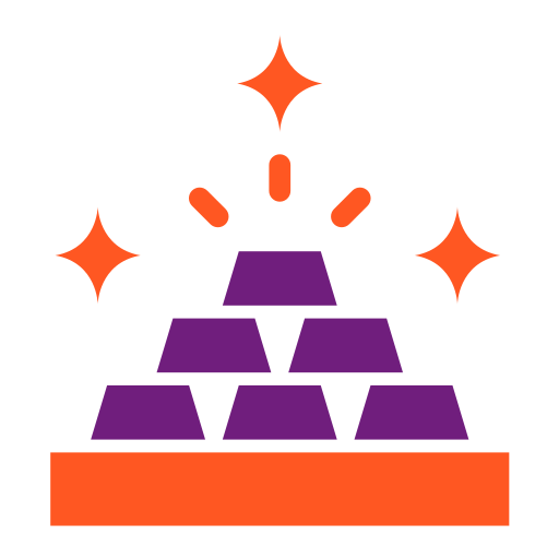 Золотые слитки бесплатно иконка Золотые слитки бесплатно иконка