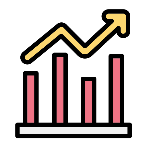 gráfico de barras icono gratis