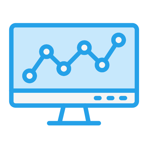 gráfico de linea icono gratis