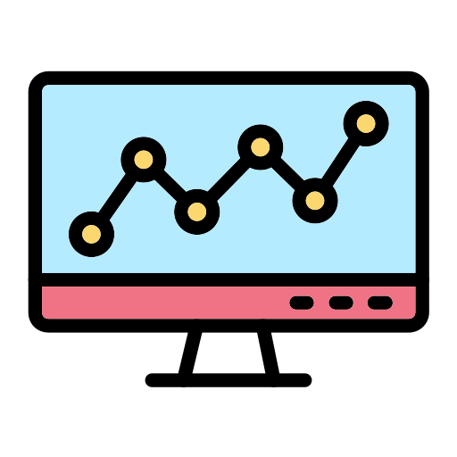 gráfico de linea icono gratis