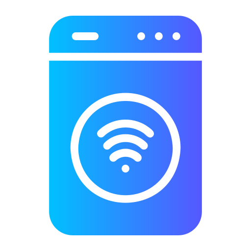 lavadora inteligente icono gratis