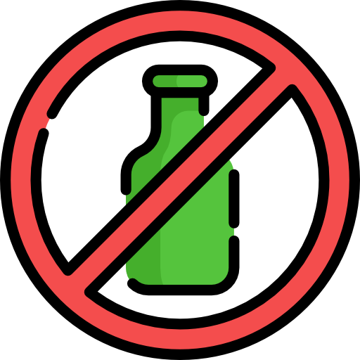 No alcohol free icon No alcohol free icon