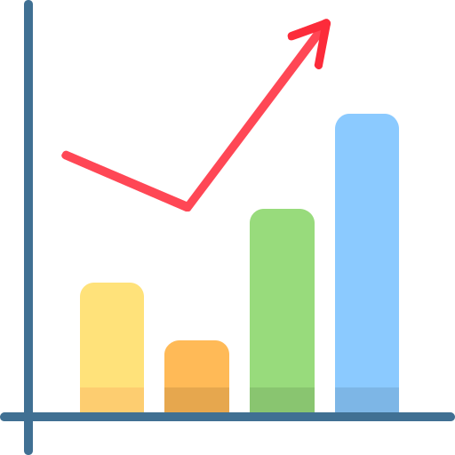 gráfico de barras icono gratis