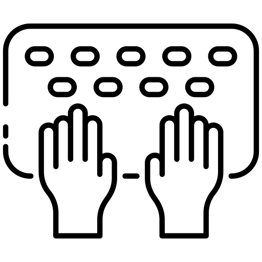 Typing free icon Typing free icon