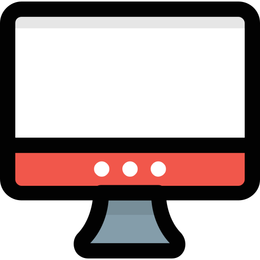 Computer monitor Generic Outline Color icon