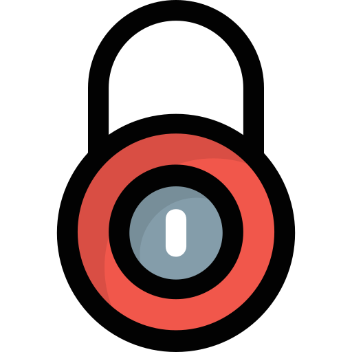 Padlock Generic Outline Color icon