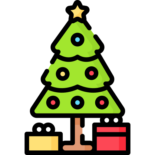 árbol de navidad icono gratis