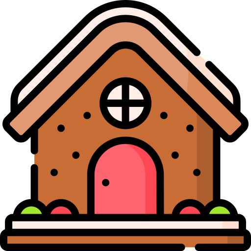 casa de jengibre icono gratis