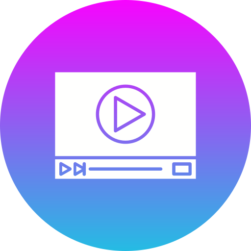 reproductor de video icono gratis