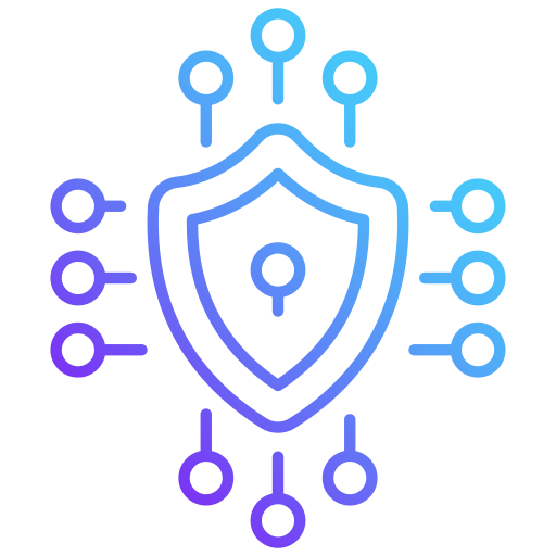 la seguridad cibernética icono gratis