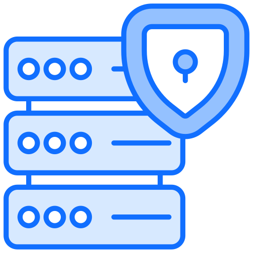 Data Protection Generic Blue icon