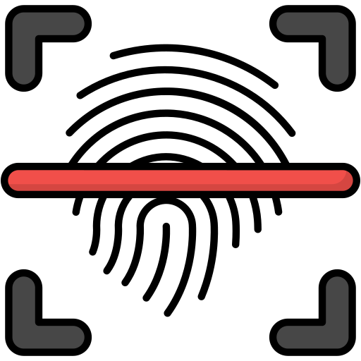 huella dactilar icono gratis