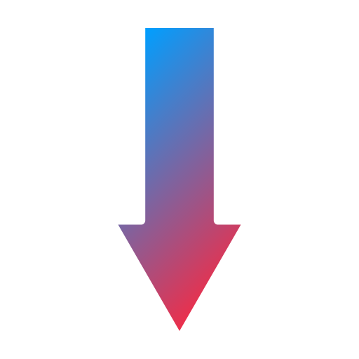 Down arrow Generic Flat Gradient icon