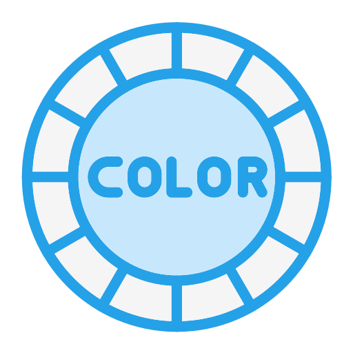 rueda de color icono gratis